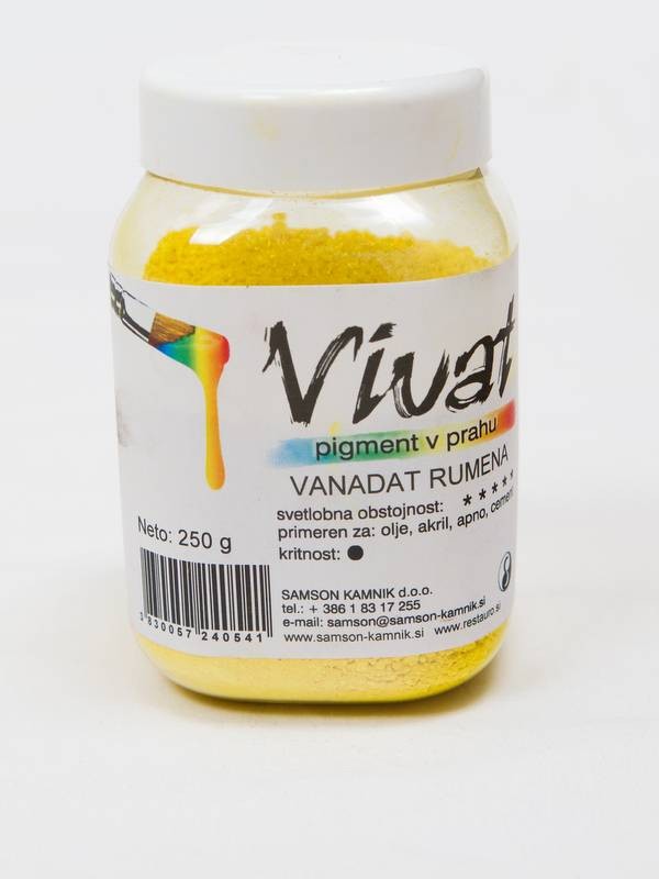 VIVAT organski pigment VANADAT RUMEN 250g