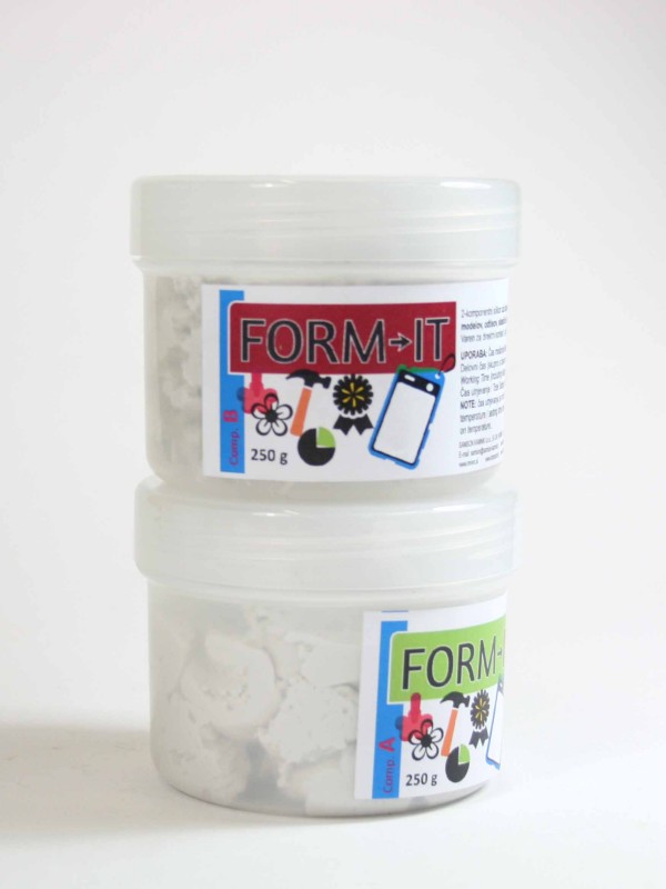 FORM-IT mould making polymer WHITE 250 g + 250 g