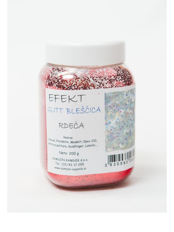 GLITT BLEŠČICA   RDEČA   200 g
