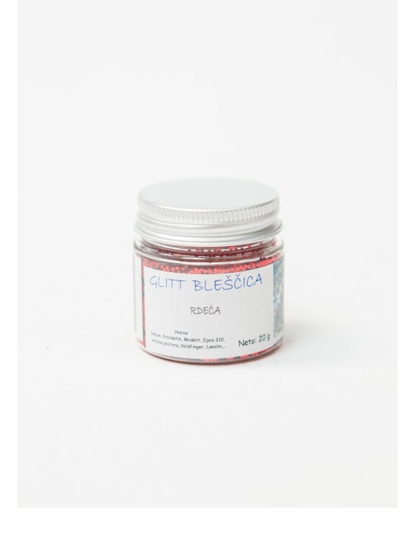 GLITT BLEŠČICA   RDEČA   20 g