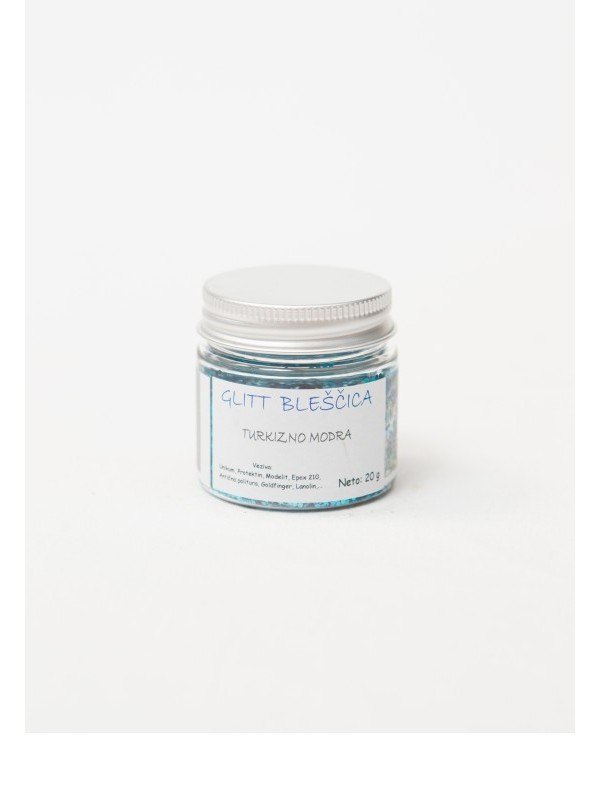GLITT BLEŠČICA  TURKIZNO MODRA  20 g
