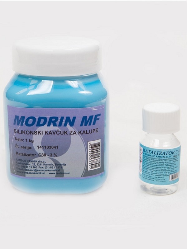 Silikonski kavčuk MODRIN MF 1 kg + katalizator C-88 30 g