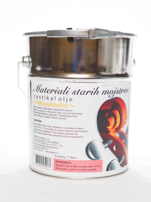 RUSTIC oil for protecting indoor wooden surfaces 5 l