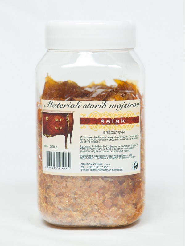 SHELLAC without wax, decolorized