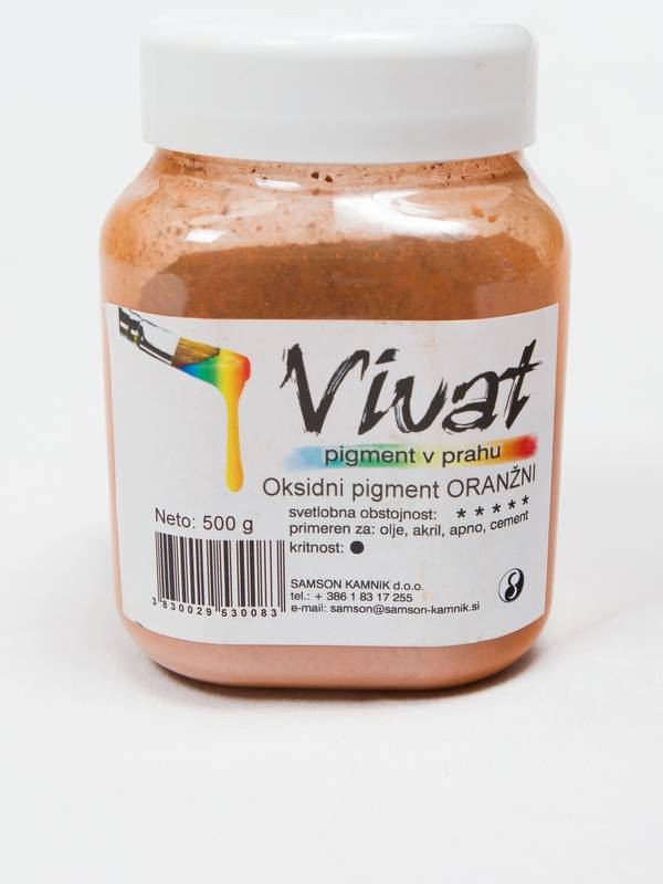 VIVAT oksidni/anorganski pigment ORANŽEN 500g