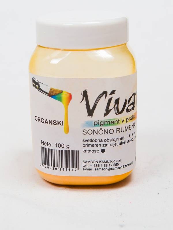 VIVAT organski pigment SONČNO RUMEN 100g