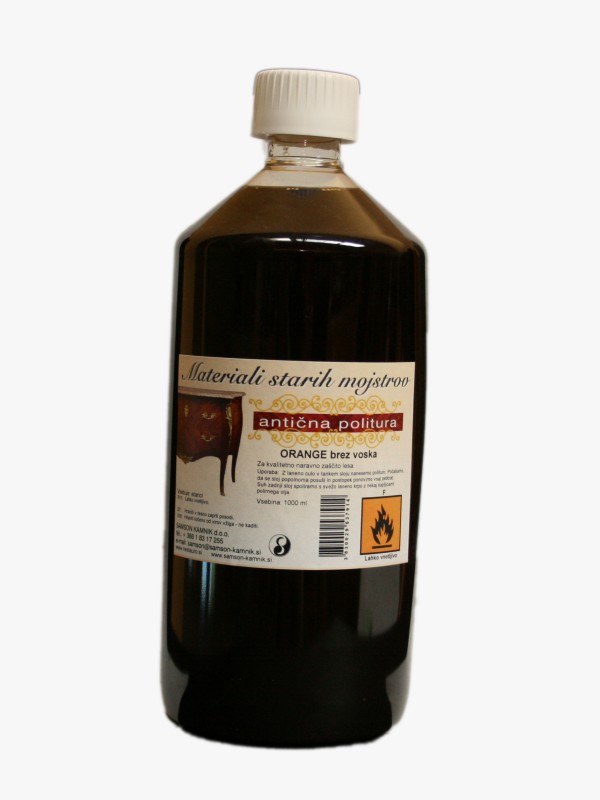 SHELLAC POLISH ORANGE without wax 1l