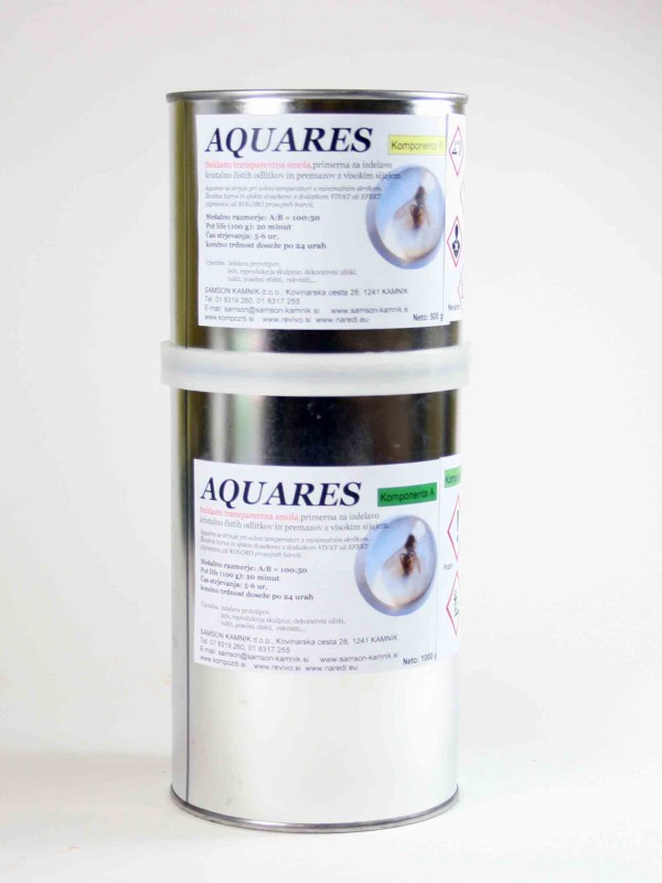 AQUARES glass transparent resin 1500 g