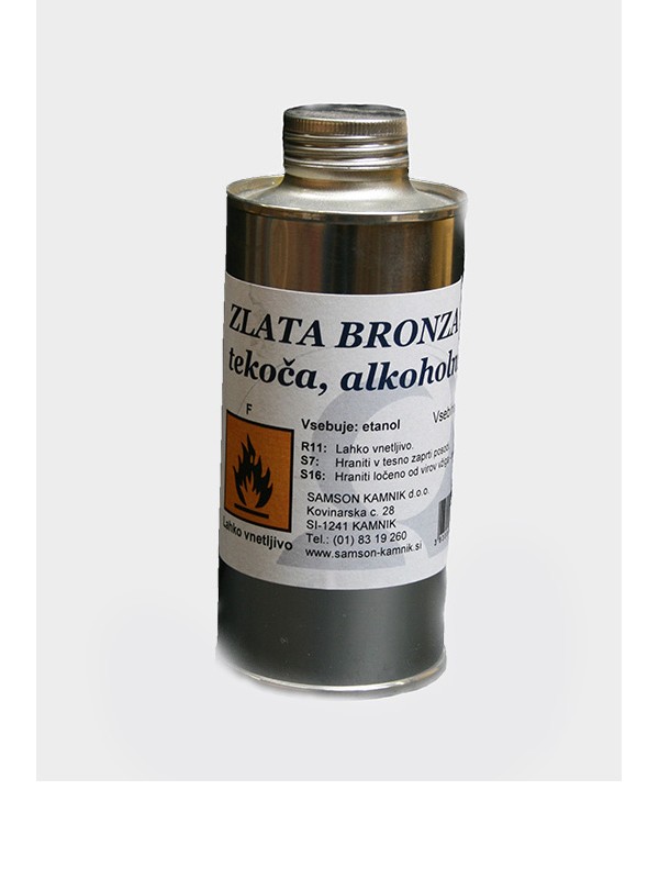 Liquid GOLD imitation Metallic powder in alcohol 200 ml 