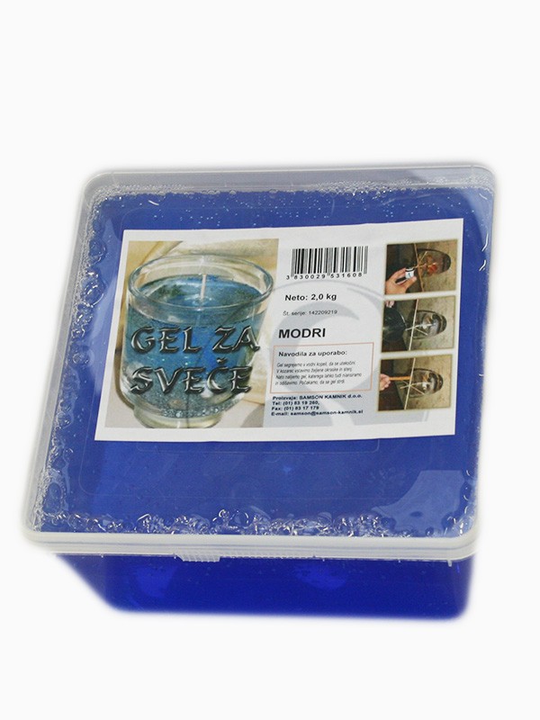 CANDLE GEL blue 2 kg