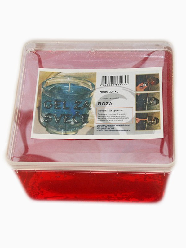 GEL ZA SVEČE roza 2 kg