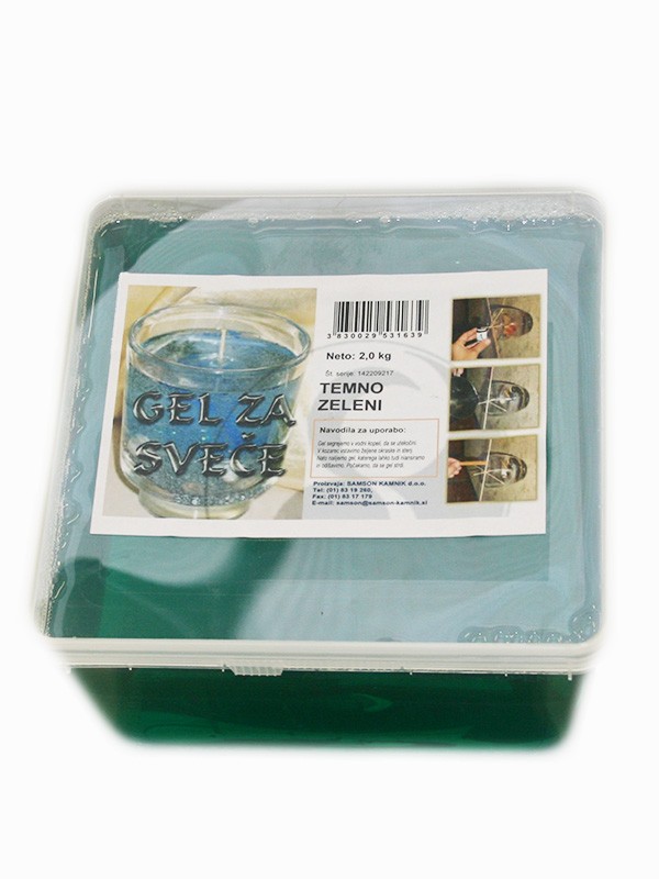 CANDLE GEL green 2kg