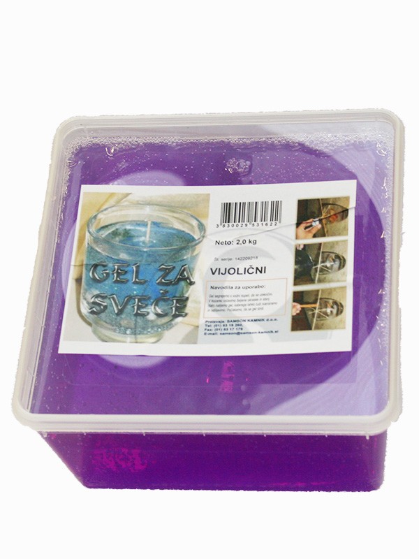 GEL ZA SVEČE   vijoličen   2 kg