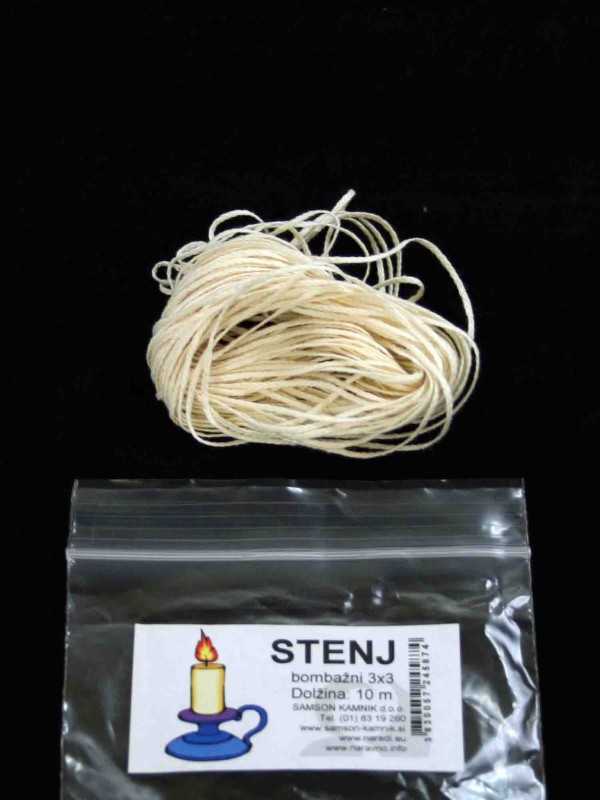 Cotton wick 3 /3 10 m