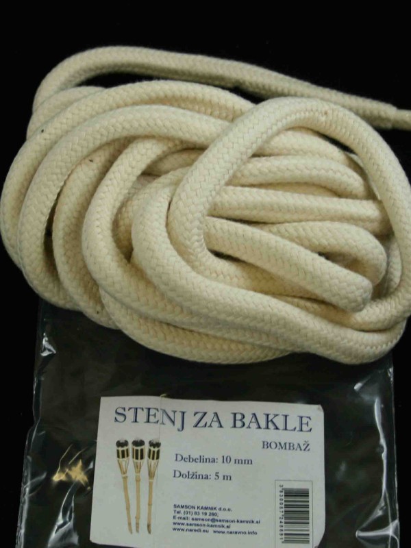 Wick for torches cotton 10 mm 5m