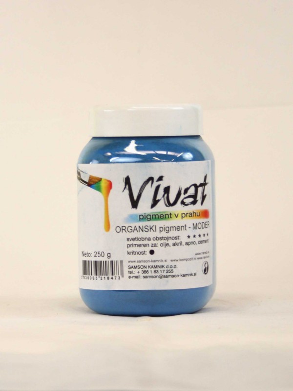 VIVAT ORGANIC PIGMENT - blue 250 g