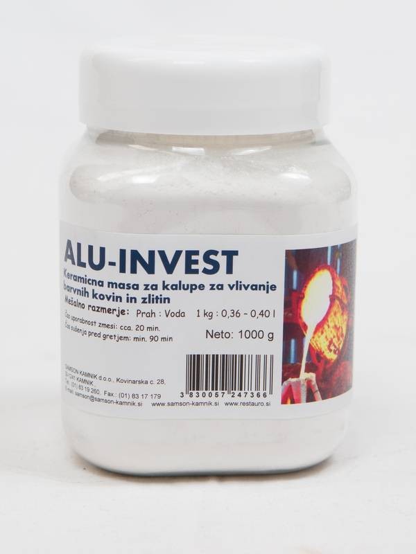 ALU INVEST Keramična masa za ulivanje kovin 1 kg