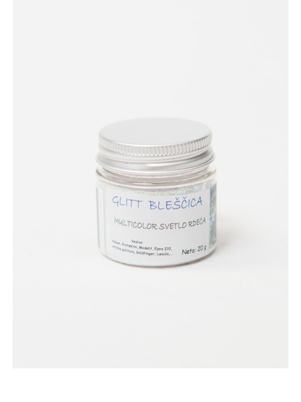 GLITT BLEŠČICA  MULTICOLOR - SVETLO RDEČA  20 g