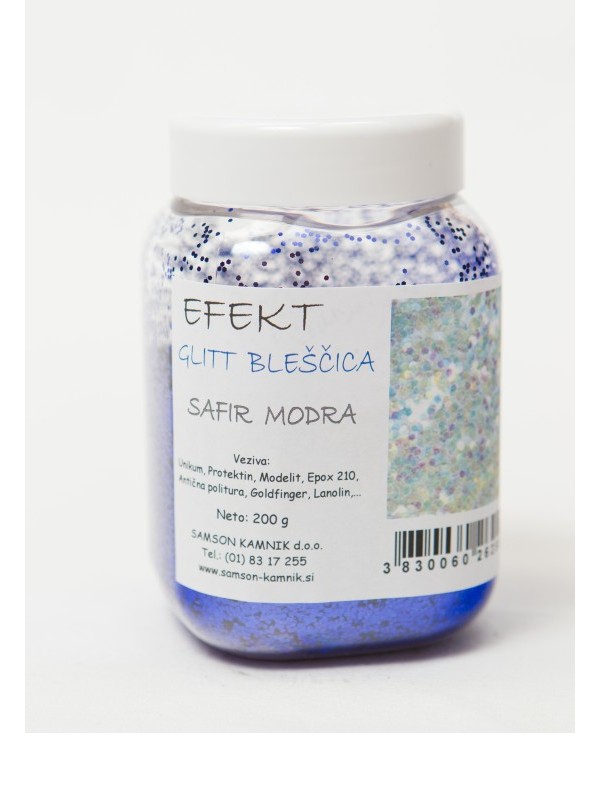 GLITT BLEŠČICA  MODRA SAFIR  200 g