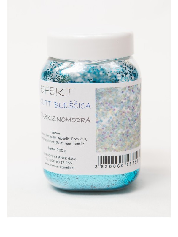 EFFECT GLITTER Turquoise blue 200 g