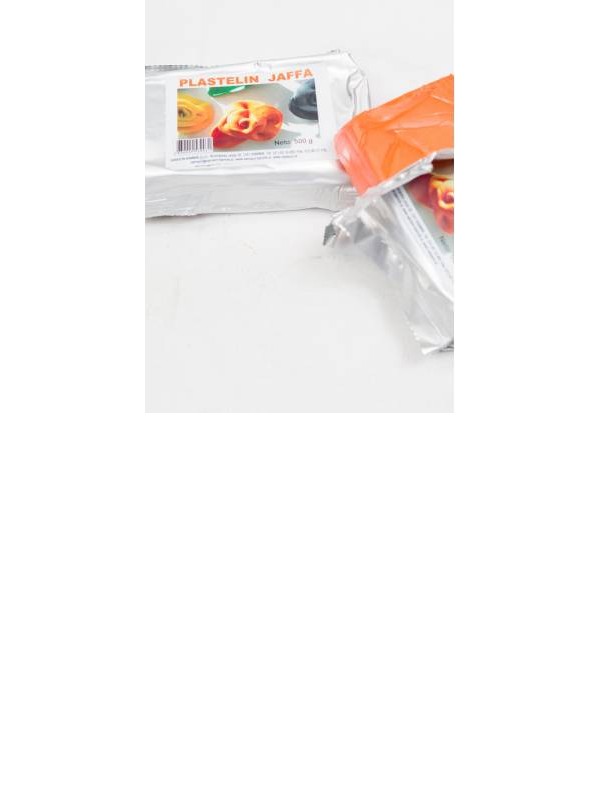 PLASTICINE JAFFA, hard, orange 500 g