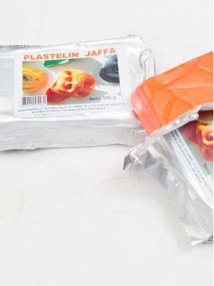 PLASTICINE JAFFA, hard, orange 500 g