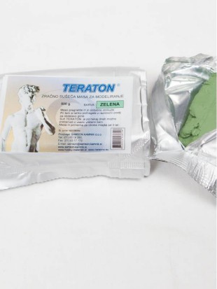 TERATON GREEN air-hardening modelling clay 500 g