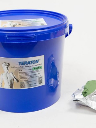 TERATON GREEN air-hardening modelling clay 5 kg