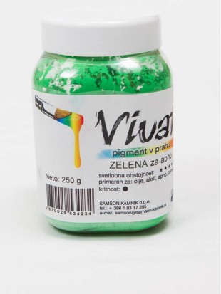 VIVAT oksidni/anorganski pigment ZELENA ZA APNO 250 g