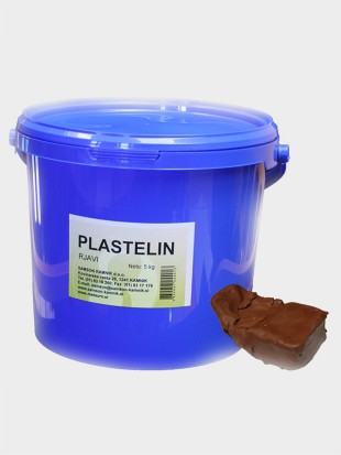 PLASTICINE, hard, brown  5 kg