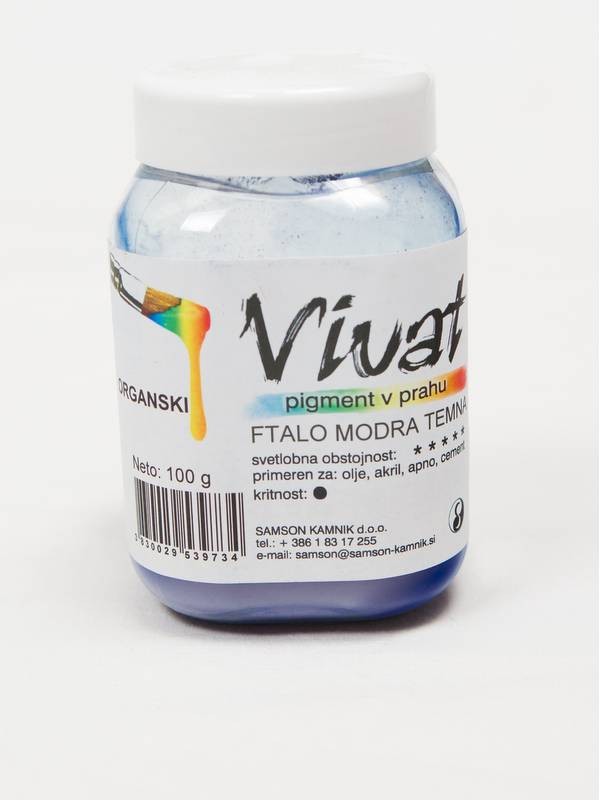 VIVAT organski pigment FTALNO TEMNO MODER 100 g