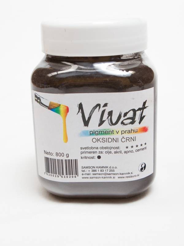 VIVAT oksidni/anorganski pigment ČRN 800g