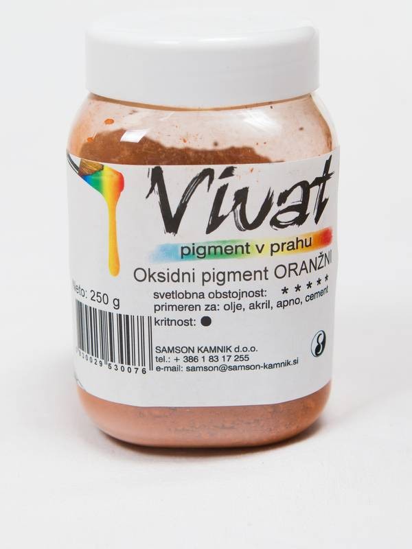 VIVAT oksidni/anorganski pigment ORANŽEN 250g