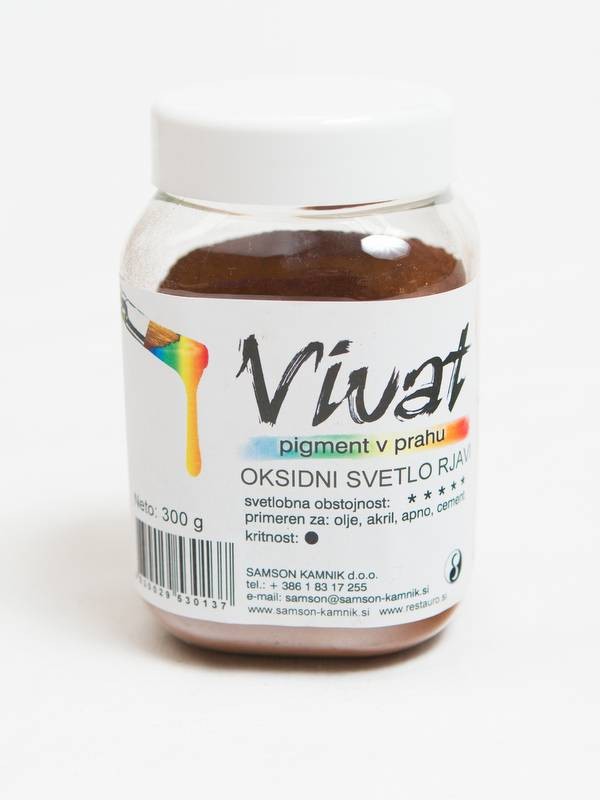 VIVAT oksidni/anorganski pigment SVETLO RJAV 300 g