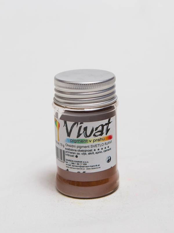 VIVAT oksidni/anorganski pigment SVETLO RJAV 70 g