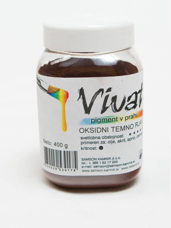 VIVAT oksidni/anorganski pigment TEMNO RJAV 400g