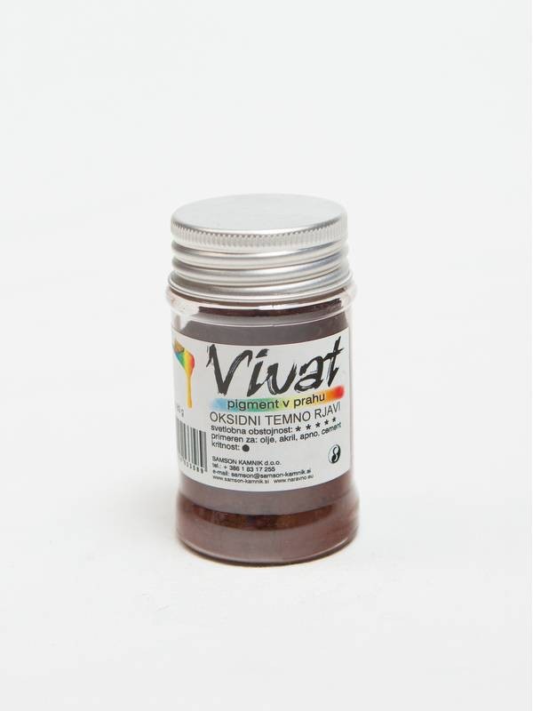 VIVAT oksidni/anorganski pigment TEMNO RJAV 80 g