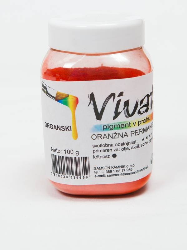 VIVAT organski pigment ORANŽEN permanent 100 g