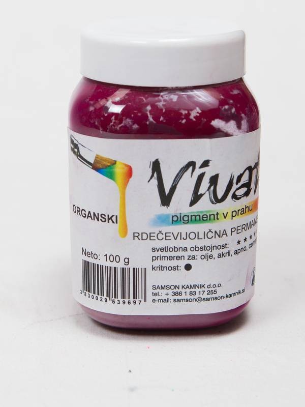 VIVAT organski pigment RDEČEVIJOLIČEN permanent 100 g