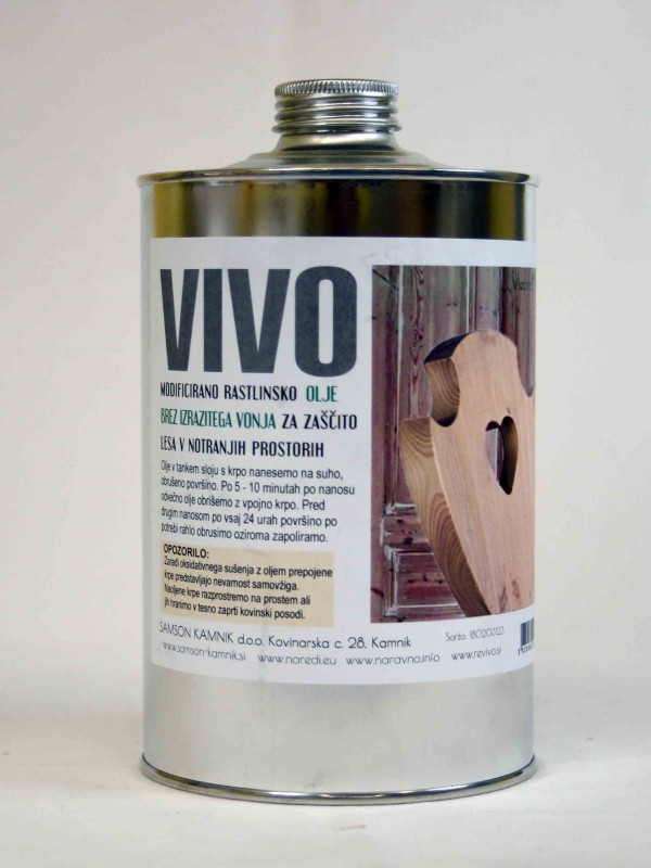 VIVO OIL with no smell for interior wooden surfaces 1l