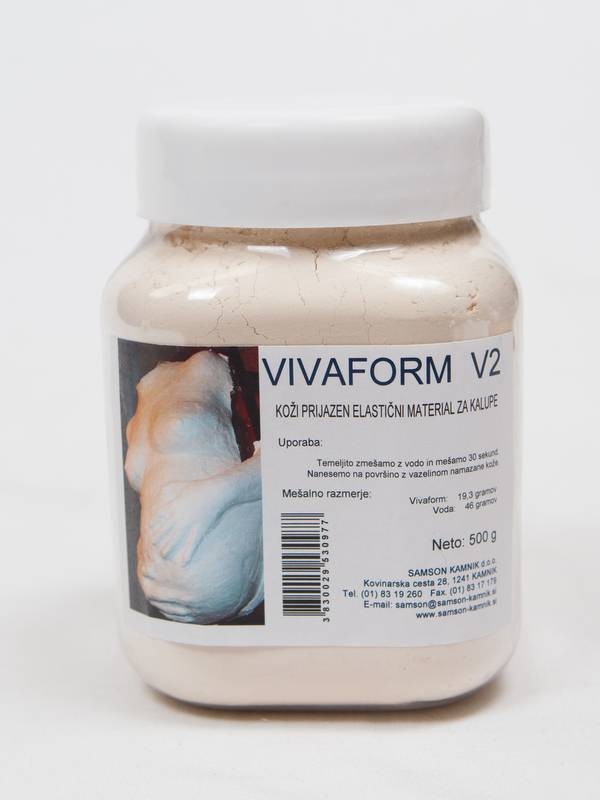 VIVAFORM V2 koži prijazen prah za izdelavo kalupov 500 g