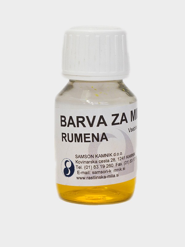 BARVA ZA MILO rumena 30ml