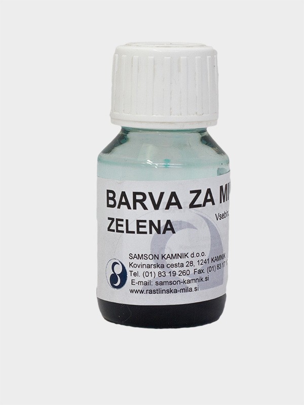 BARVA ZA MILO zelena 30ml