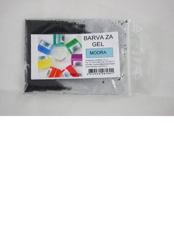 BARVA ZA GEL modra 2 g