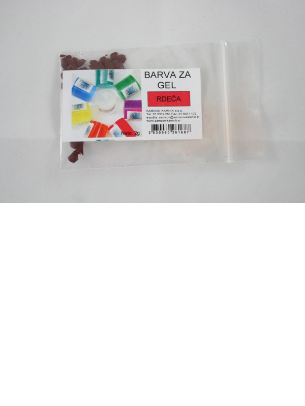 BARVA ZA GEL rdeča 2g