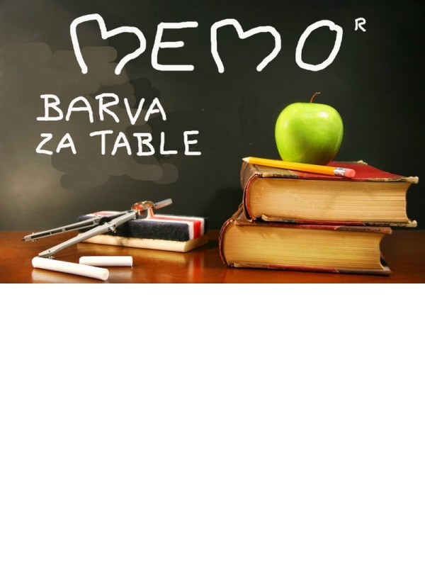 MEMO - BARVA ZA TABLE - Temno modra   250 ml