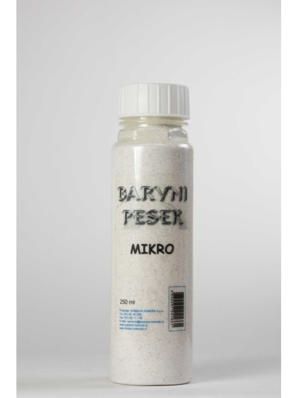 BARVIT MICRO Colored sand WHITE 250 ml