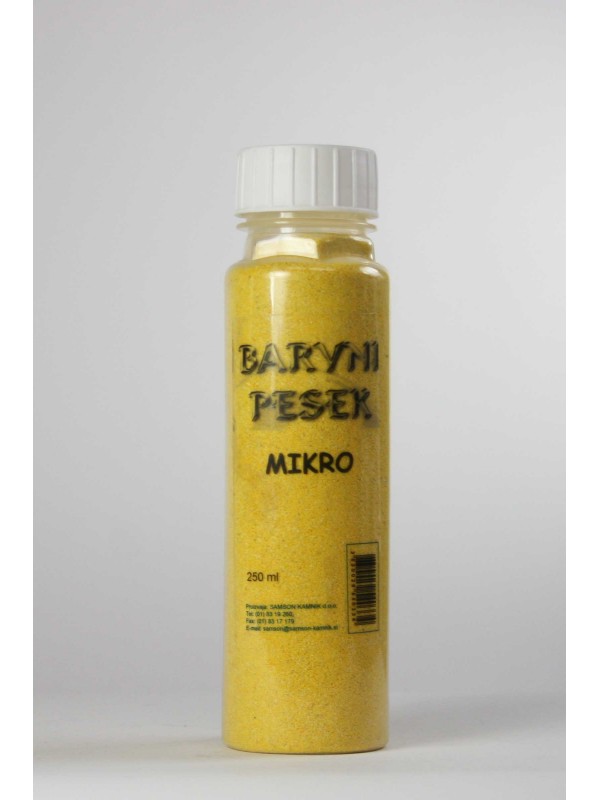 BARVIT MICRO Colored sand YELLOW 250 ml