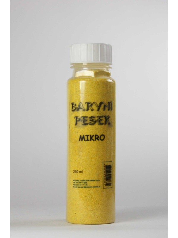 BARVIT MIKRO decorative sand YELLOW 250 ml