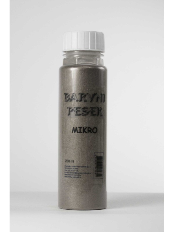 BARVIT MICRO Colored sand SILVER 250 ml